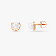 Lunar Pearl Stud Earrings 2