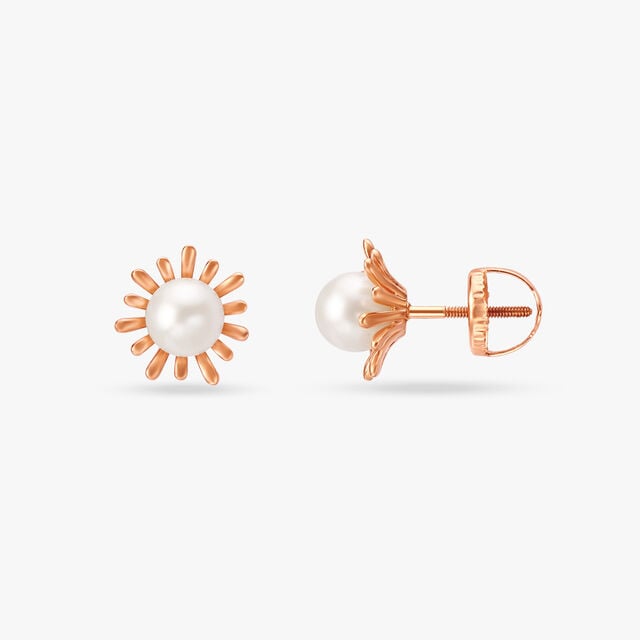 Sunbeam Pearl Stud Earrings 2