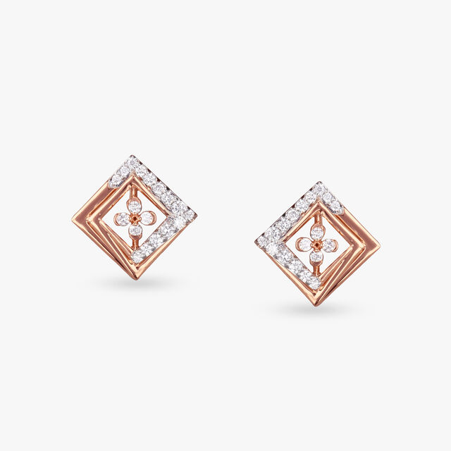 Contemporary Charm Diamond Pendant and Earring Set 4