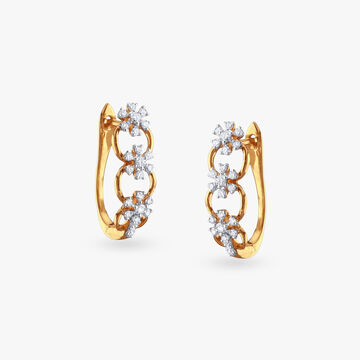 Loop Delight Diamond Hoop Earrings