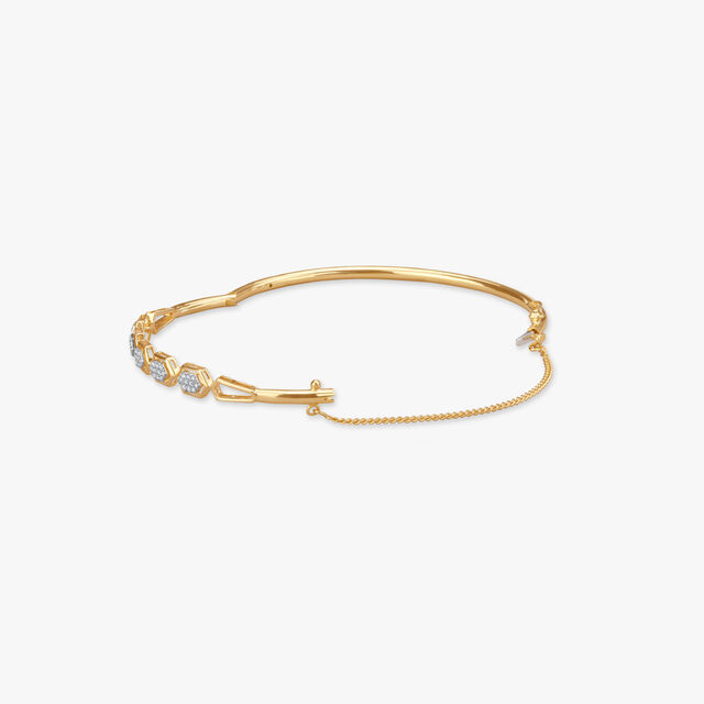 Hexa Brilliance Diamond Bangle 2