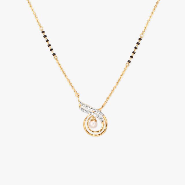 Radiant Swirl Diamond Mangalsutra 2