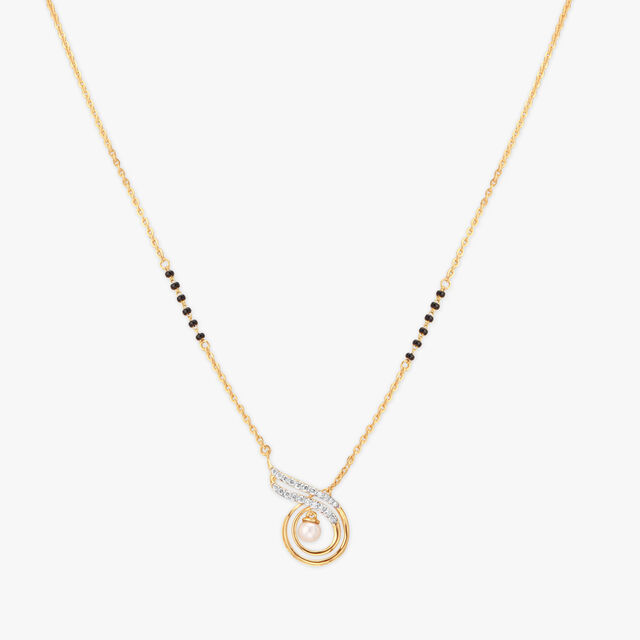 Radiant Swirl Diamond Mangalsutra 3