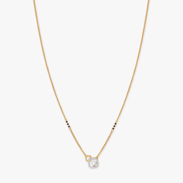 Square Charm Diamond Mangalsutra