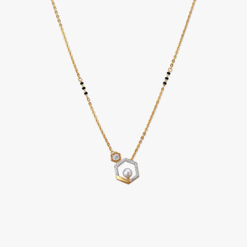 Hexagon Harmony Diamond Mangalsutra
