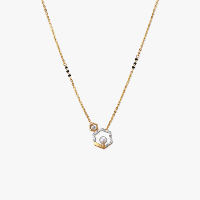 Hexagon Harmony Diamond Mangalsutra