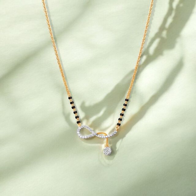 Infinity Charm Diamond Mangalsutra 