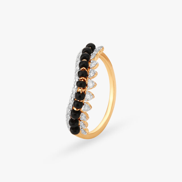Stately Mangalsutra Diamond Ring