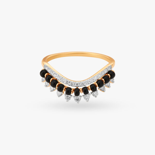 Stately Mangalsutra Diamond Ring