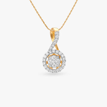 Twinkle Loop Diamond Pendant