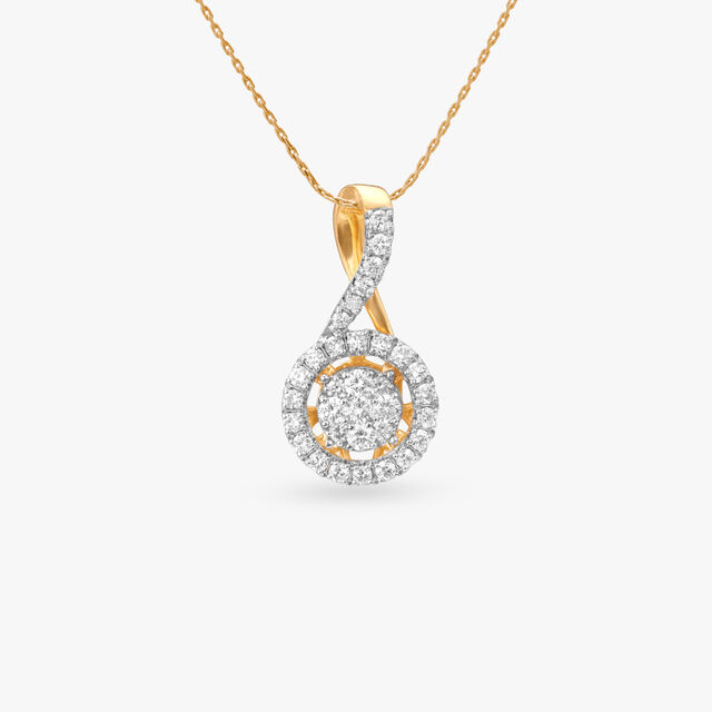 Twinkle Loop Diamond Pendant 