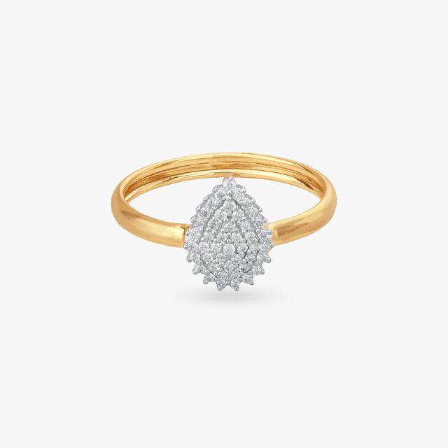 Radiant Pear Diamond Finger Ring