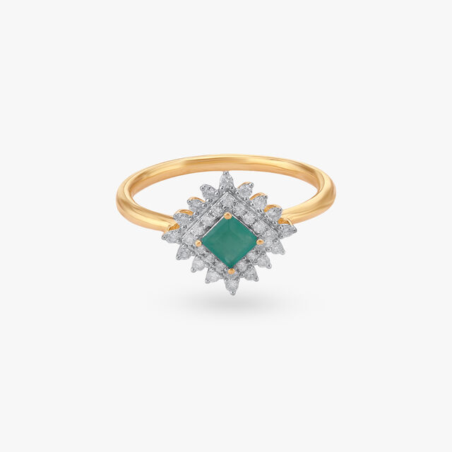 Vintage Floral Diamond Ring