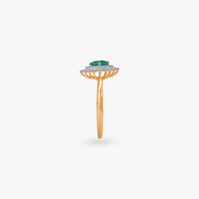 Vintage Floral Diamond Ring