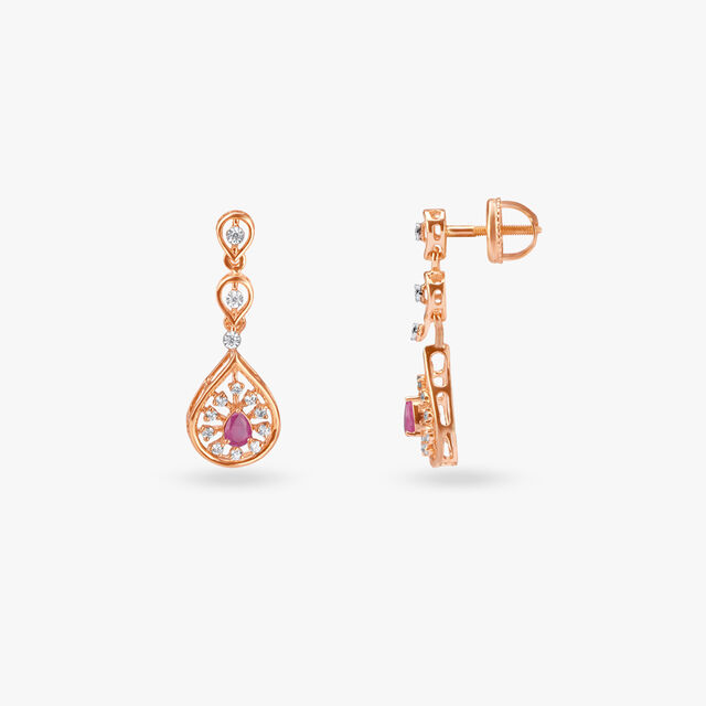 Regal Drop Diamond Necklace Set 5