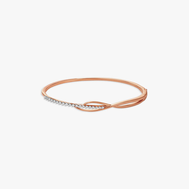 Radiant Crossover Diamond Bangle 