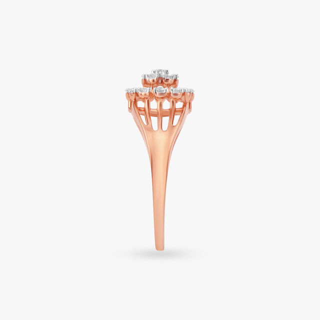 Heavenly Dandelion Diamond Finger Ring
