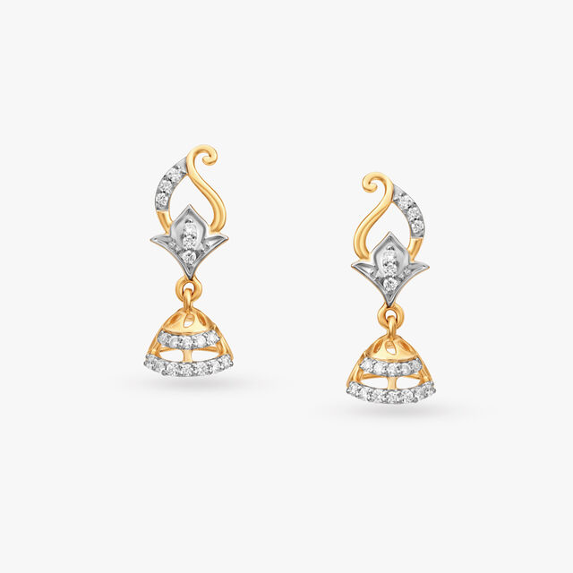 Astonishing Beauty Diamond Jhumka 