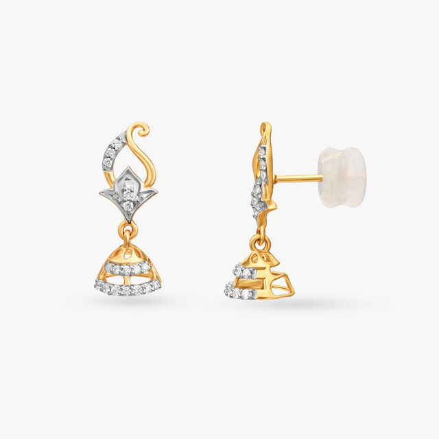 Astonishing Beauty Diamond Jhumka 2