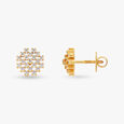 Geometric Enchantment Diamond Stud Earrings 2