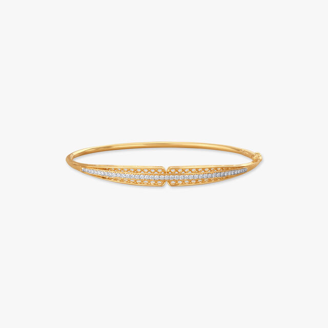 Sleek Mirage Diamond Bangle 