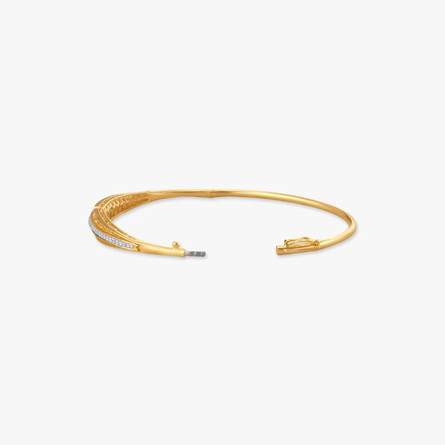 Sleek Mirage Diamond Bangle 2