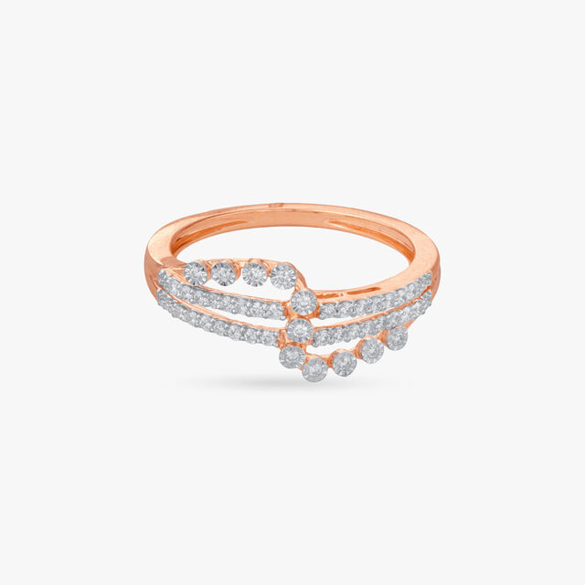 Line Symphony Diamond Ring
