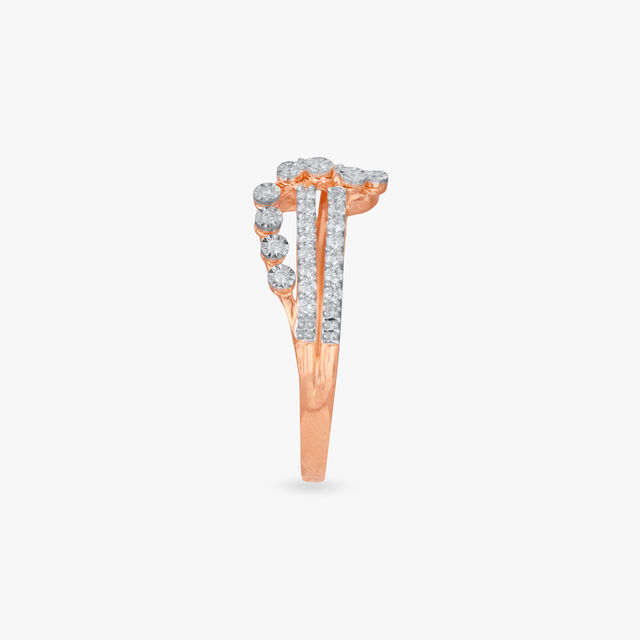 Line Symphony Diamond Ring