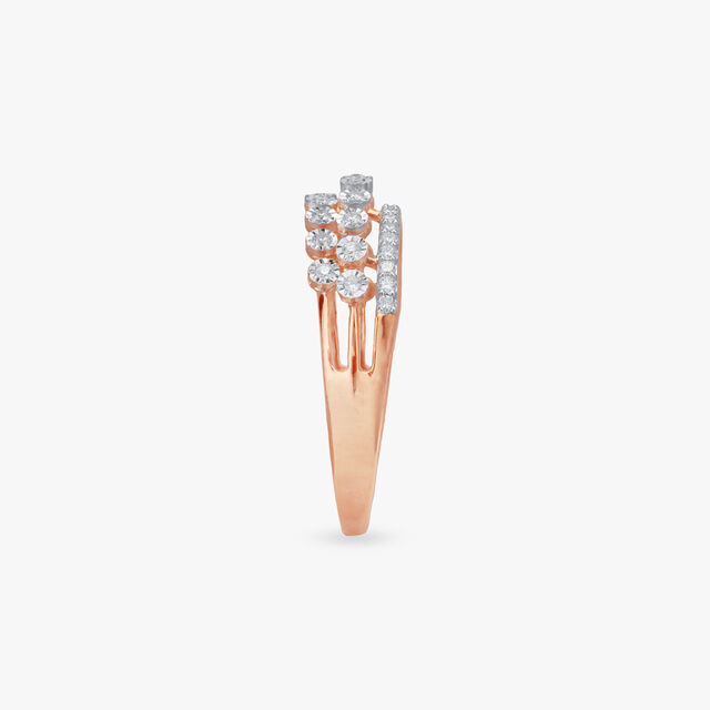 Parallel Sparkle Diamond Ring