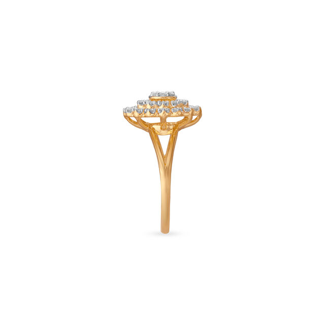 Radiant Burst Diamond Finger Ring