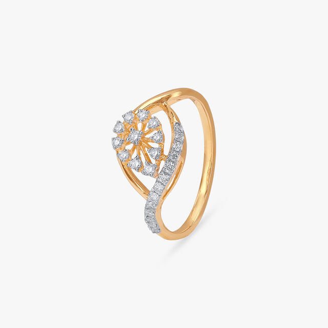 Floral Marquise Diamond Ring