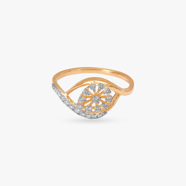Floral Marquise Diamond Ring