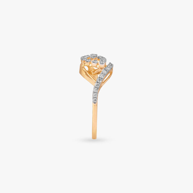 Floral Marquise Diamond Ring