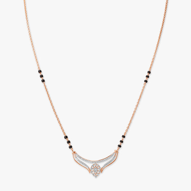 Designer Curve Diamond Mangalsutra