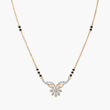 Delicate Flutter Diamond Mangalsutra