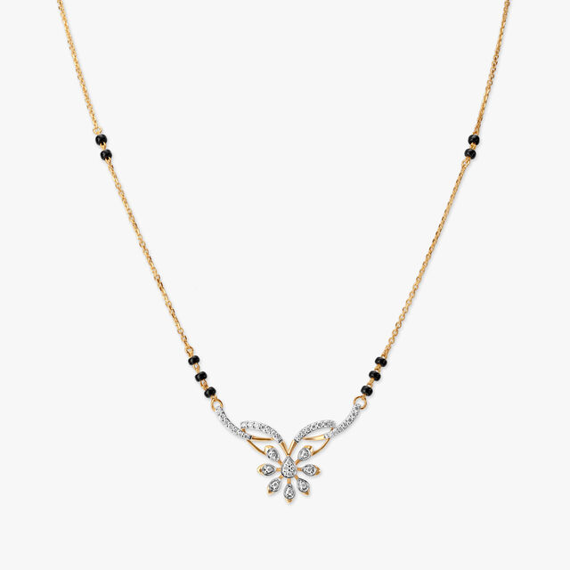 Delicate Flutter Diamond Mangalsutra