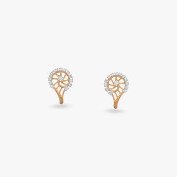 Sparkling Dawn Diamond Hoop Earrings