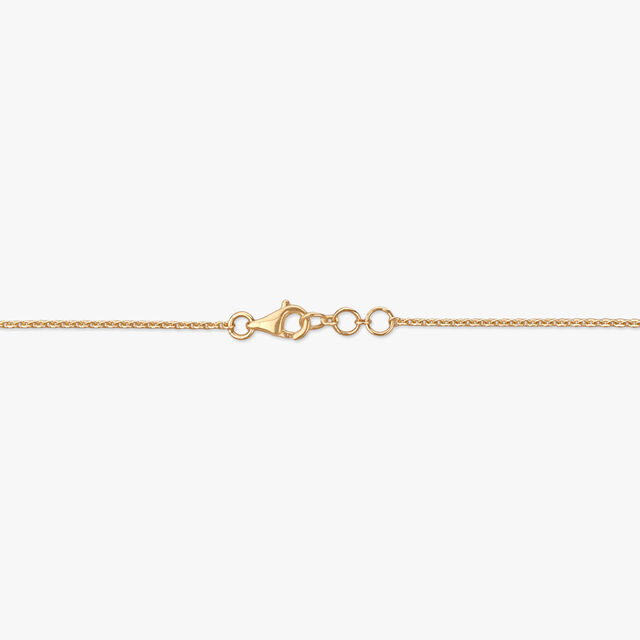 Blooming Stem Diamond Pendant with Chain