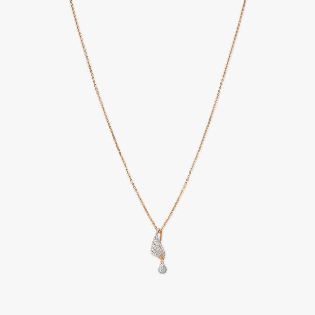 Radiant Flight Diamond Pendant with Chain