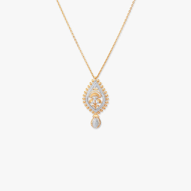 Royal Charm Diamond Pendant with Chain
