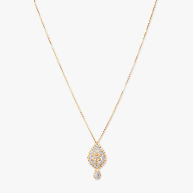 Royal Charm Diamond Pendant with Chain