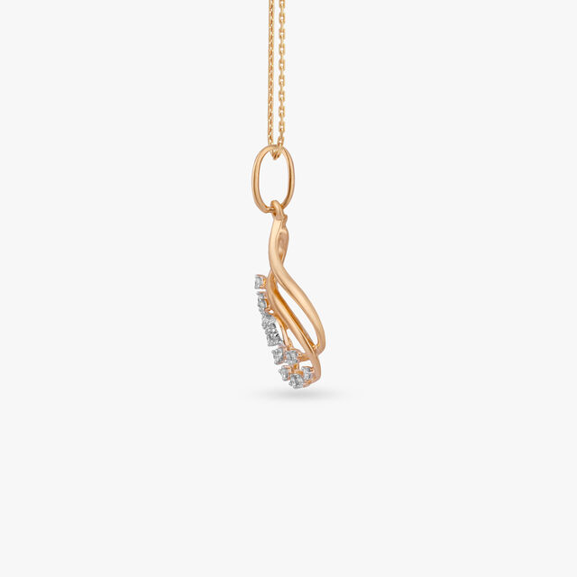 Paisley Glow Diamond Pendant 2