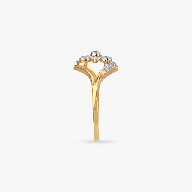 Floral Frame Diamond Ring