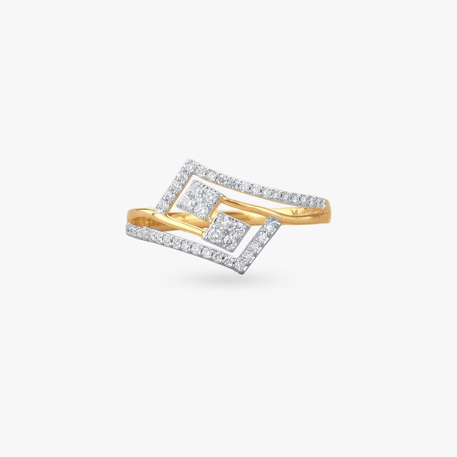 Layered Frame Diamond Ring 3