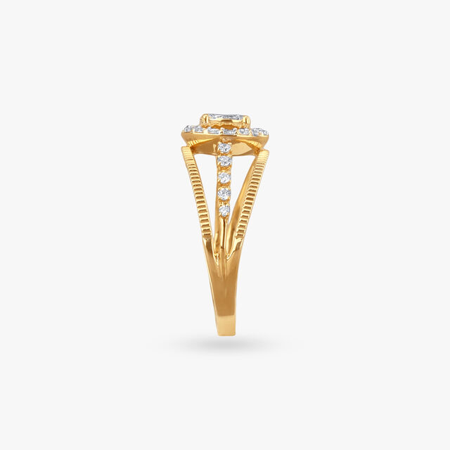 Halo Split Diamond Ring 3