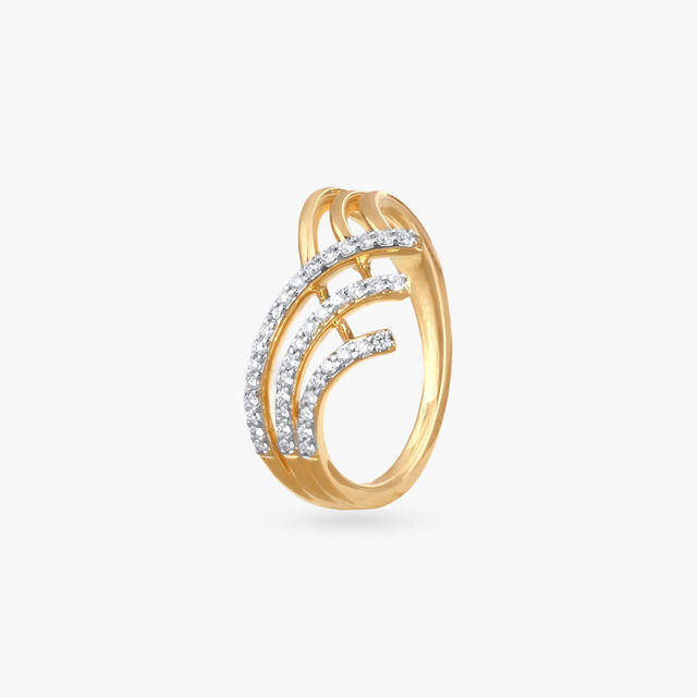 Triple Arc Diamond Ring 