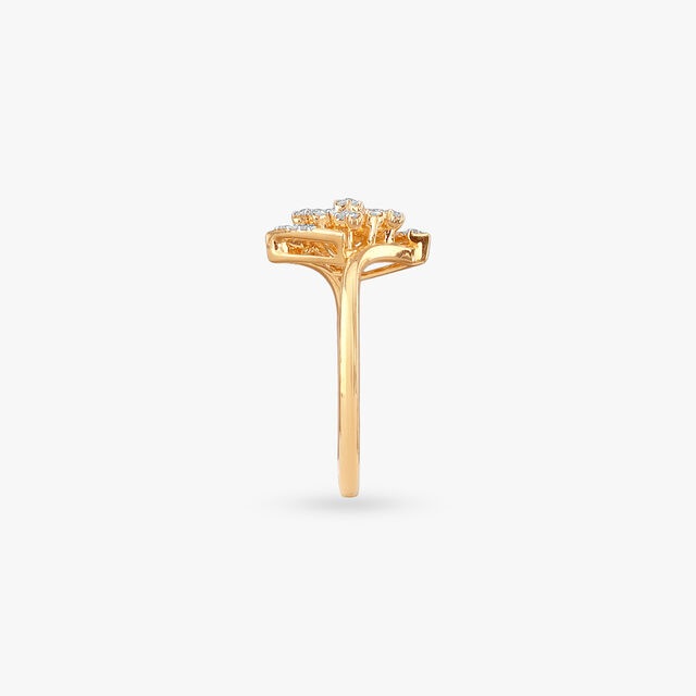 Petal Square Diamond Ring