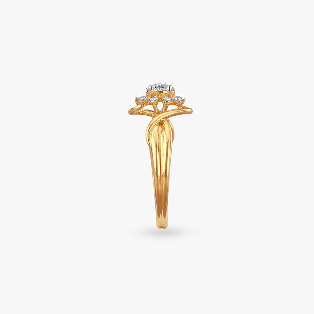 Sunburst Bloom Diamond Ring