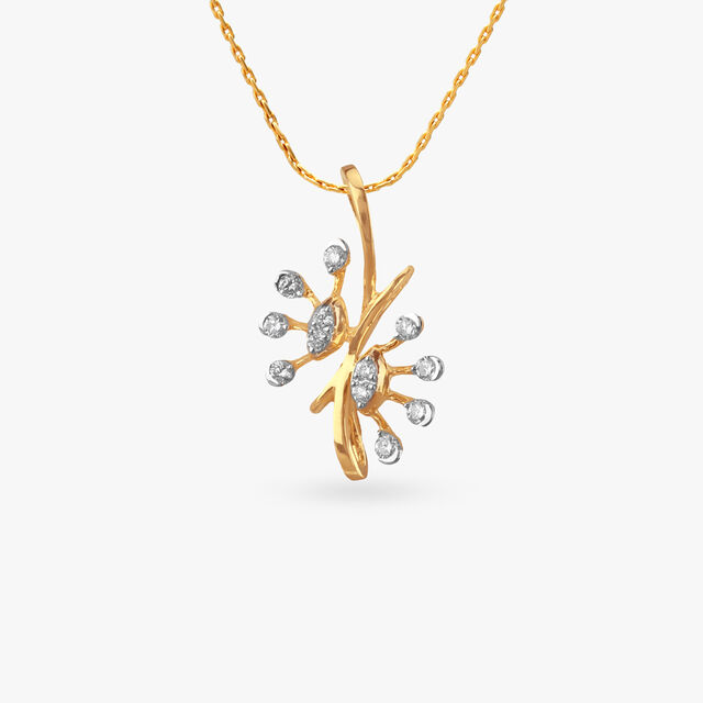 Starfire Splash Diamond Pendant 