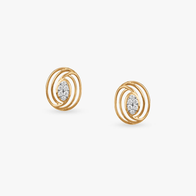 Eternal Orbit Diamond Stud Earrings 